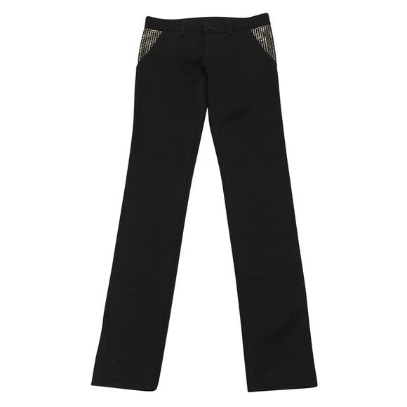 Gucci Jeans with Metal Stud Details in Black Cotton - Picture 1 of 4